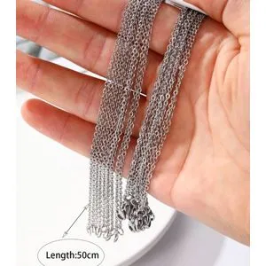 2 Stainless Steel Chain Necklace