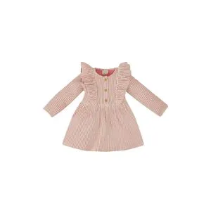 Defacto Babygirl Regular Fit Bike Neck Long Sleeve Knitted Dress.