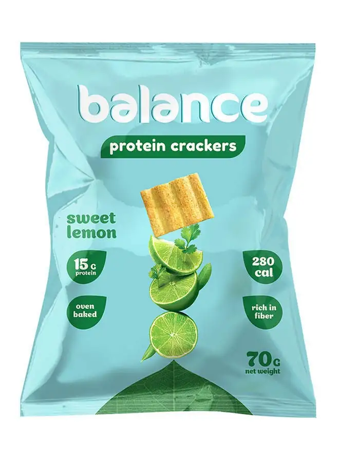 Balance Protein Crackers with  Sweet Lemon 70 grams