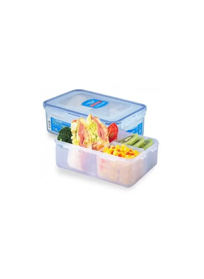 LocknLock Food Container Rect 1L W/ divider