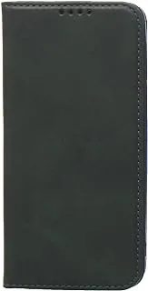 KAU High Quality Leather Flip Cover With Robust Protection Against Drops Impacts For Realme Note 11S - Dark Green