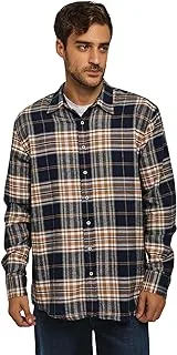 Premoda Mens Long Sleeve Checked Flannel Cotton Shirt 800-558-2144-10 Shirt