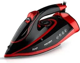 RAF Steam Iron R.1253, 2400 Watt, 220v, 50Hz, Red