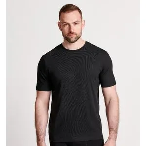 Debenhams 1PK MENS G/TREAT LOUNGEWEAR T-SHIRT JERSEY BLACK