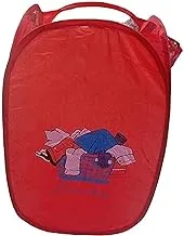 Storage Bag for Clothes Toy Home Supplies Folding Laundry Basket (Red)