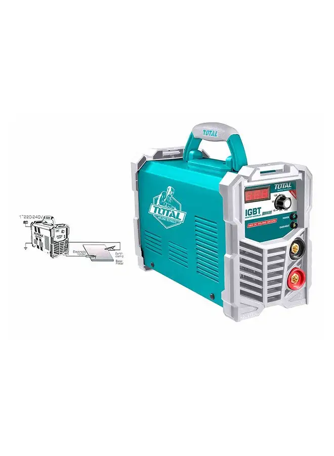 TOTAL Inverter Mma Welding Machine 200 Amps Teal / Grey