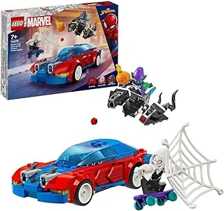 LEGO® Marvel Spider-Man Race Car & Venom Green Goblin 76279 Building Blocks Toy Car Set; Toys for Boys, Girls, and Kids (227 Pieces)