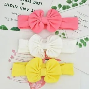 3 Pcs Girl And Women Elastic Bow Headband