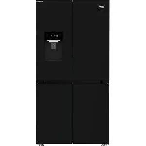 Beko GNE134626BH ثلاجة - 4 باب 626 لتر - صافي 565 لتر - نوفروست - ديجيتال تاتش - HF - مع موزع - أسود