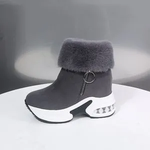 Fashion Women Warm Sneakers Platform Snow Boots