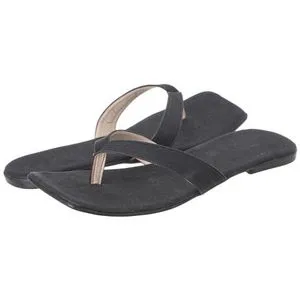 Summer Thong Flip Flop Slippers - Black