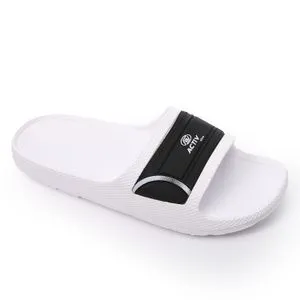 Activ Black And White Slip In Rubber Slippers