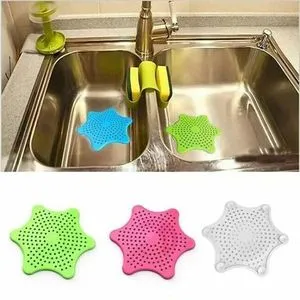 Star Shaped Drain Catcher - 3 Pcs