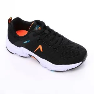 Activ Orange Detail For Black Lace Closure Sneakers