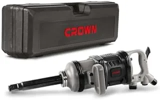 Crown CT38083BMC 3260 Newton Pneumatic Impact Wrench, 1-Inch Size, Grey/Red/Black