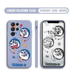 Samsung Galaxy S22 Ultra 5G Case Cute Doraemon Silicone Phone Cover