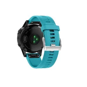 26 22 20mm Watchband For Garmin Fenix 5X 5 5S Plus 6 6S 6X Forerunner 935 Quick Release Silicone Easy Fit Wrist Band Sp-Gem Blue