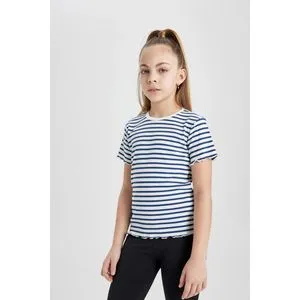 Defacto Girl Slim Fit Knitted Short Sleeve Body