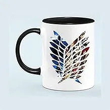 attack on titan logo printed mug