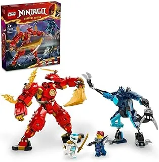 مجموعة ألعاب مكعبات البناء LEGO® NINJAGO® Kai's Elemental Fire Mech 71808؛ ألعاب للأولاد والبنات والأطفال (322 قطعة)