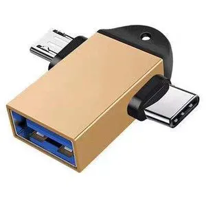 USB 3.0 Female To USB-C / Type-C Male + Micro USB Male Multi-function OTG Adapter