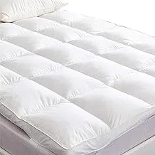 Mattress Topper, Hollow Fiber,1550Gsm, Size 160x200x7cm