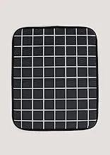 Matalan Draining Mat, Black Check