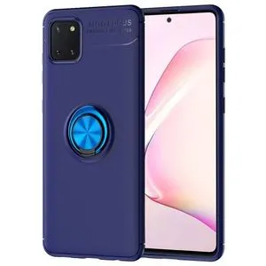 Autofocus Galaxy Note 10 Lite Case, 360 Degree Rotating Ring Holder Case Blue