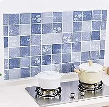 Kitchen Waterproof Oil Proof Sticker Anti-Oil Wrap Tiles Wall Stickers Bathroom Self-adhesive Toilet Mosaic Wall Paper-x