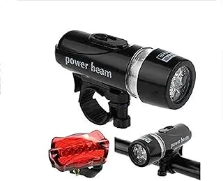 Waterproof 5 LED Bike Bicycle Front Head Light Safety Rear Flashlight