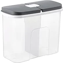 Bager Luna Rectangular Dry Food Container 2 Parts 2100 Ml, Grey