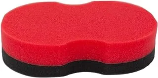 Maxshine Wax and Sealant Applicator - Red×Black.-Size:- 15.5×10cm