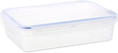 Bager Touch&Lock Rectangular Storage Container 2800 Ml, Transparent