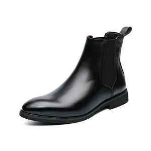 Fashion Big Size Mens Boots Leather Oxford Derby Booties