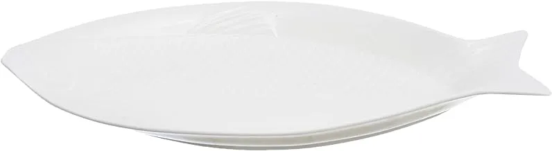 Rosa Porcelain Fish Serving Plate, 59 cm Diameter