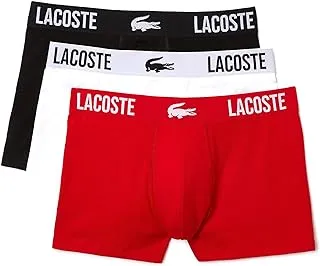 Lacoste Mens Branded Jersey Three-Pack Trunks