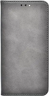 KAU High Quality Leather Flip Cover With Robust Protection Against Drops Impacts For Iphone 13 Pro Max - Grey