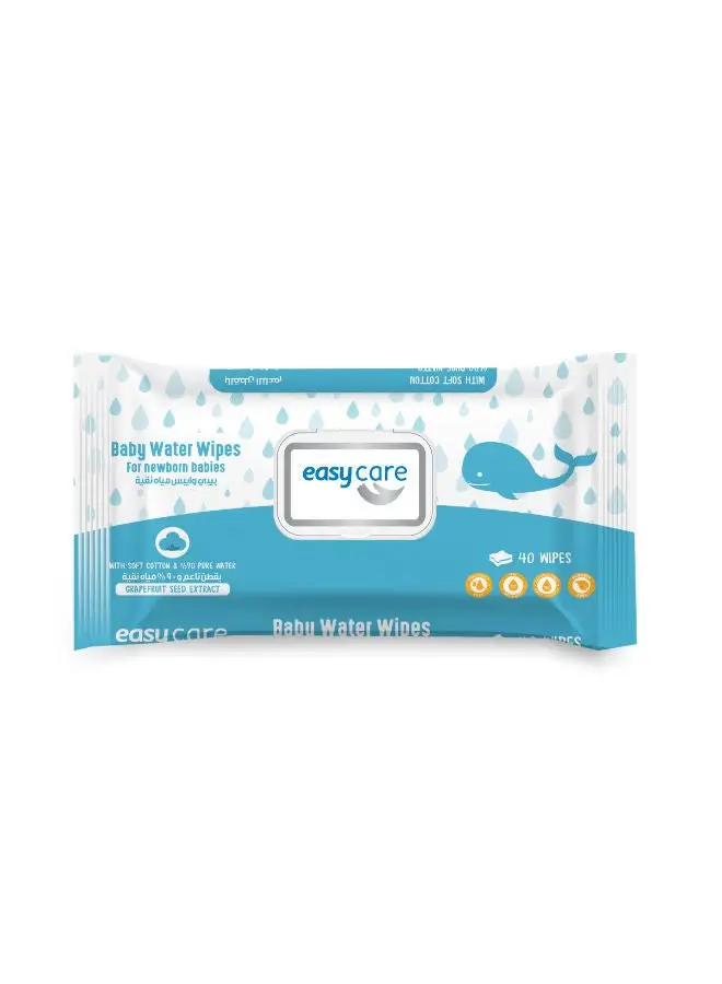 easy care 40-Piece Baby Water Wipes