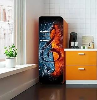 3D music notes Fridge Sticker Self-adhesive Home Decorative Wall Sticker