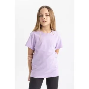 Defacto Girl Regular Fit Knitted Short Sleeve Body