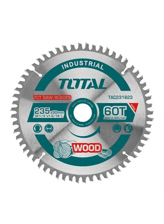 TOTAL Tct Saw Blade 60 Teeth Multicolour