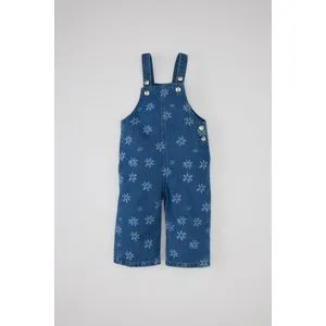 Defacto Babygirl Regular Fit Sleeveless Denim Overalls.