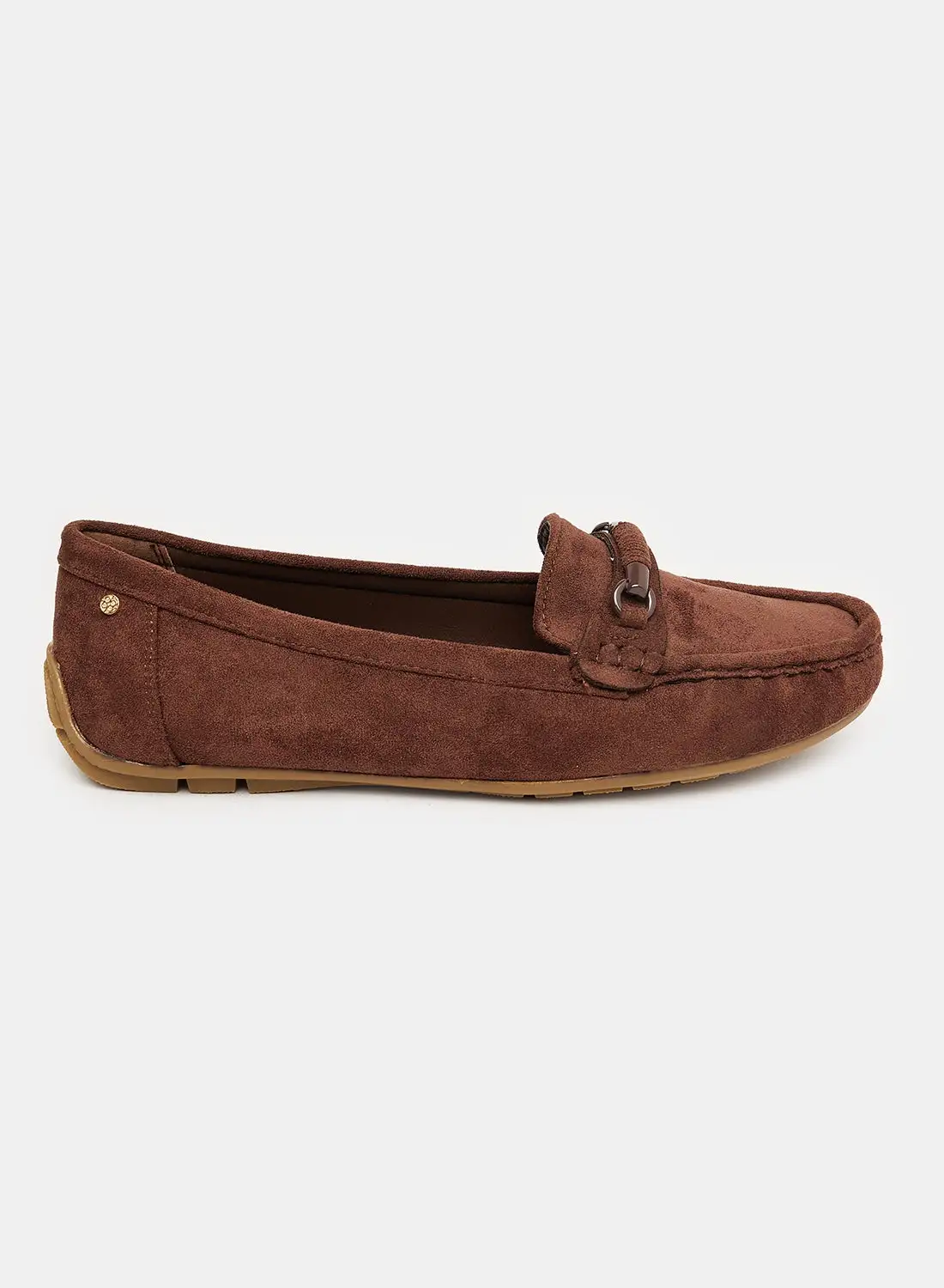 DejaVu Square Toecap Shape Slip On Suede Loafer