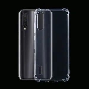 لهاتف Xiaomi Mi CC9e، جراب TPU شفاف ورفيع للغاية ومقاوم للصدمات بأربعة زوايا