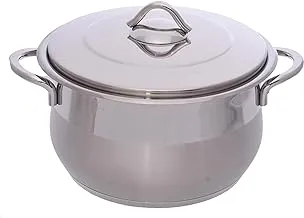 Safinox Mambo Steel Pot, 26 cm Size, Silver