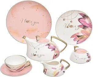 Oxford Porcelain Tea 24 Pieces Set, Matte - J2304227-2