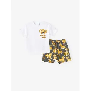 LC Waikiki Crew Neck Short Sleeve Lion King Printed Baby Boy T-Shirt And Shorts 2-Pack Set