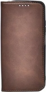 KAU High Quality Leather Flip Cover With Robust Protection Against Drops Impacts For Xiaomi Poco M4 Pro - Brown