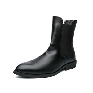 Fashion Mens Ankle Boots Leather Boots