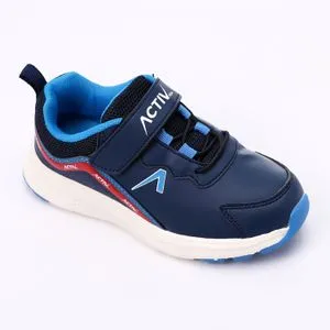 Activ Navy Blue With Touch Of Red Kids Sneakers